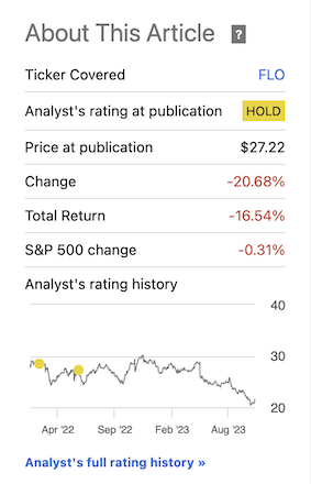 Seeking Alpha FLO article