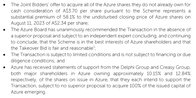 SQM and Hancock Enter Into Implementation Deed with Azure Minerals