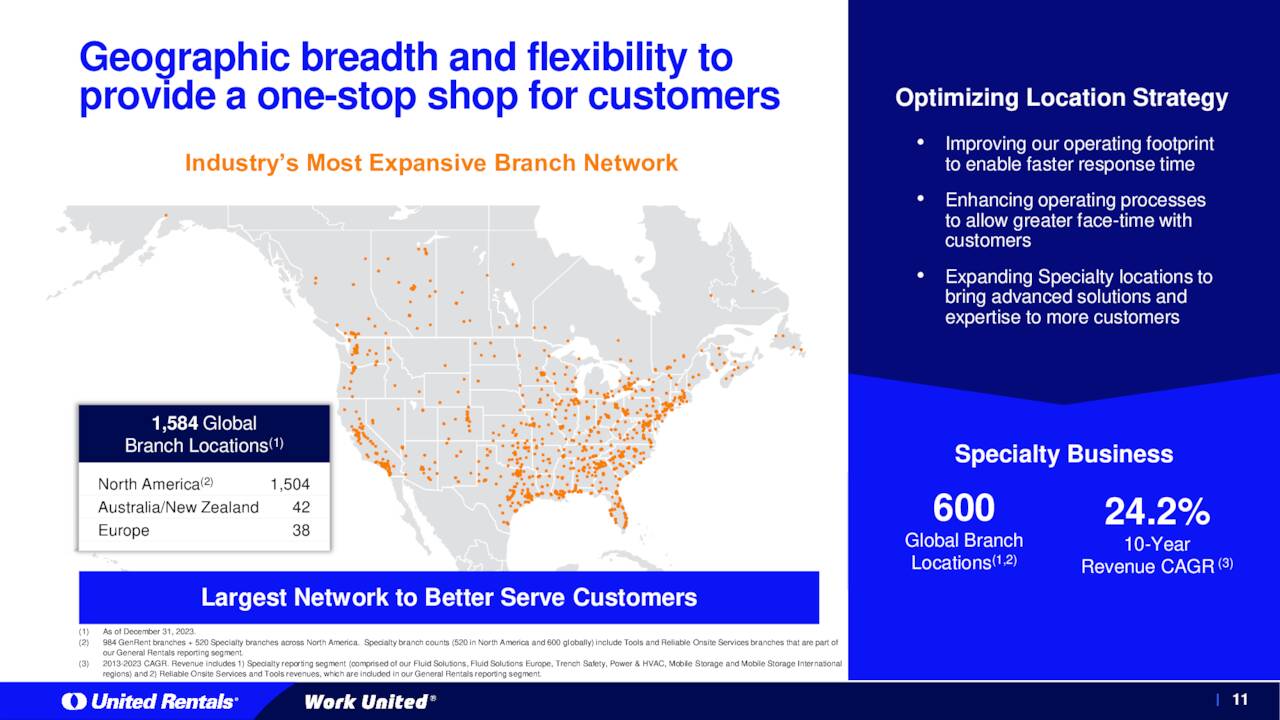 Geographic breadth and flexibility to